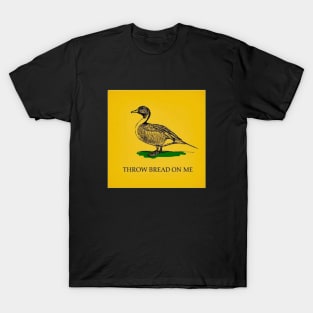 Throw Bread On Me Meme Sticker, Cute Yellow and Green Duck Funny Memes T-Shirt